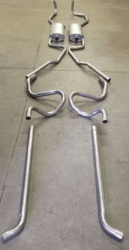 Avgassystem Dubbelt med ljuddämpare till samtliga GM bilar 1952-70